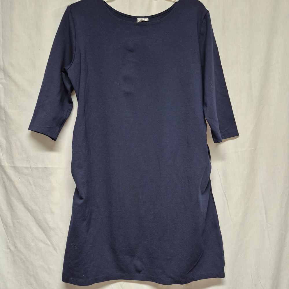 Elegant Navy Blue Tunic Top